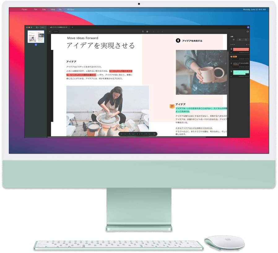 Mac PDF 墨消し